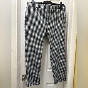 Lauren Ralph Lauren Black and White Checkered Chinos